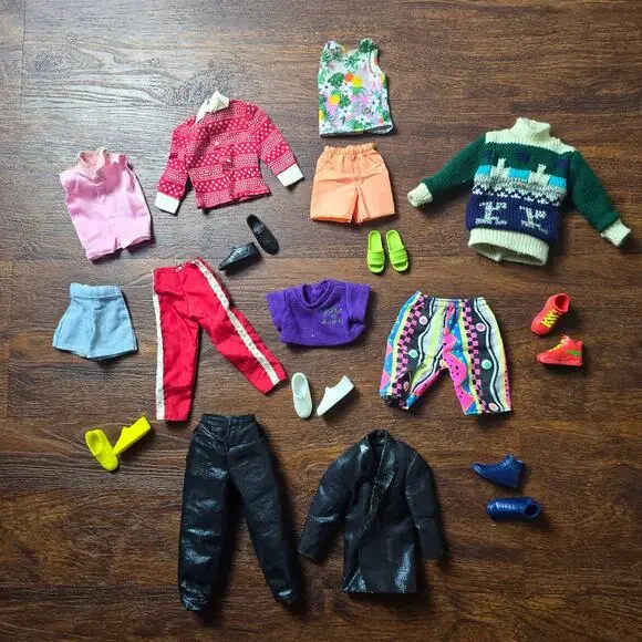 HUGE Barbie Ken Vintage Clothing + Shoes Lot - 35+ pairs of shoes +50+